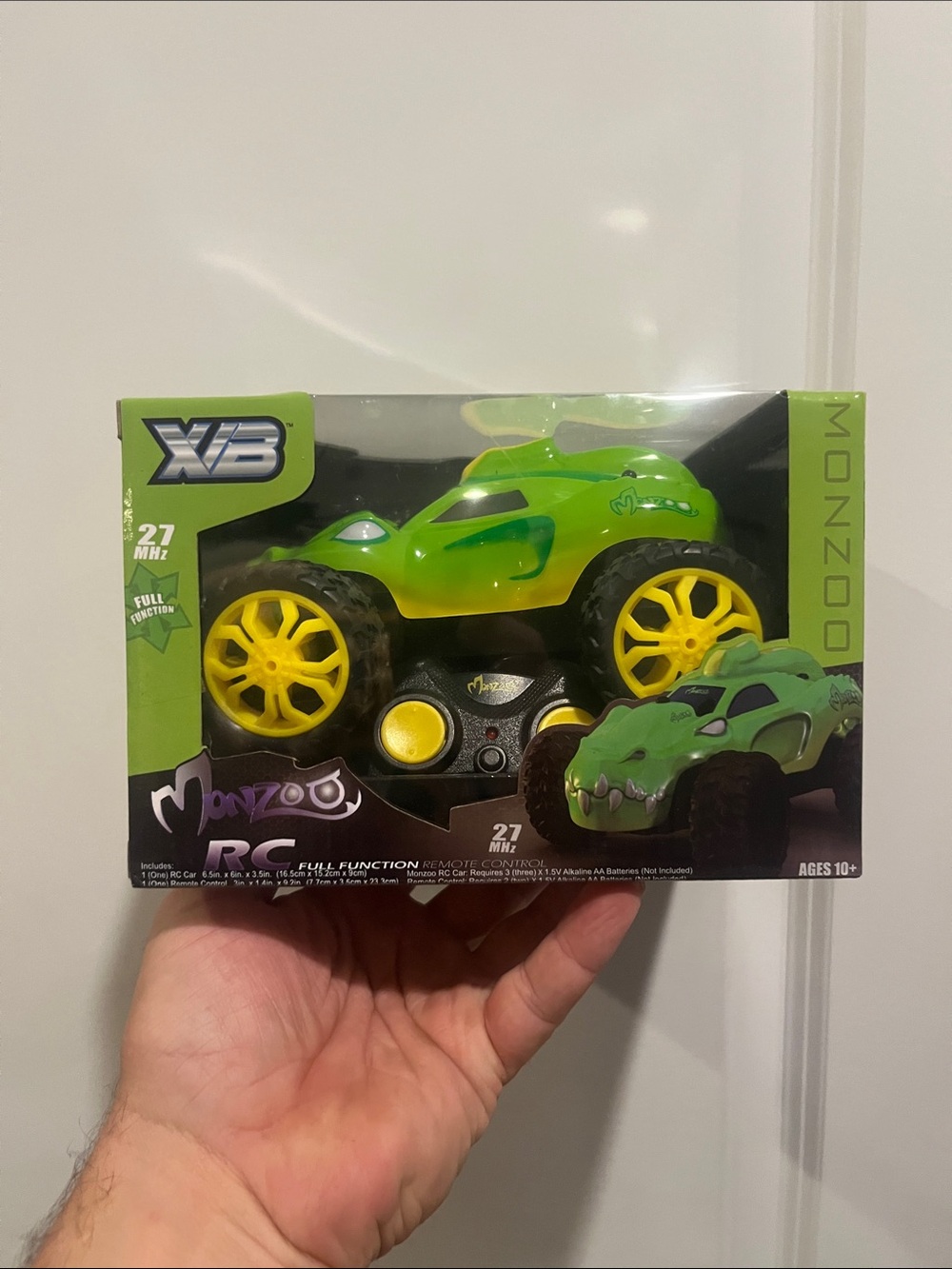 Green & Yellow RC Monster Truck - Remote Control Kids Vehicle